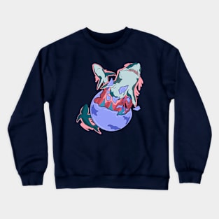 Space Shark v3 Crewneck Sweatshirt